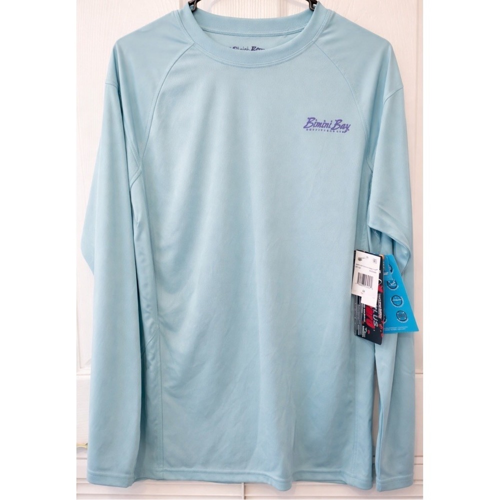 Bimini Bay Outfitters Ltd Aqua Long Sleeve Fishing Shirt Men's UPF Performance